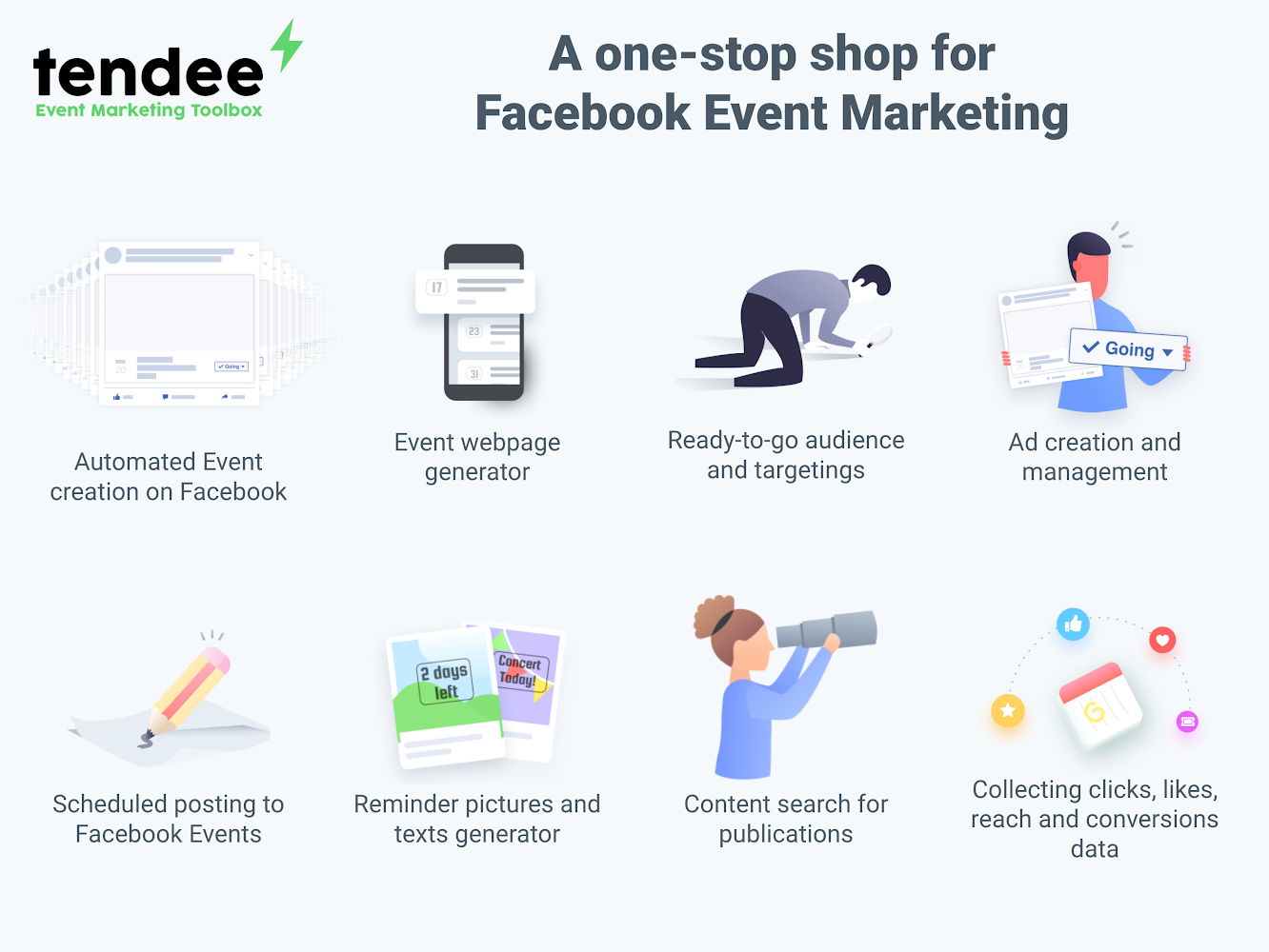 Tendee is a digital marketing toolbox for events.